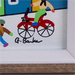 Gordon Barker (British 1960-): 'Another Great Snowy Day', acrylic on paper signed, titled verso 29cm x 39cm 