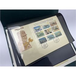 Stamps and covers, including various Benham stamp covers, commemorative stamps etc, housed in various albums and folders 