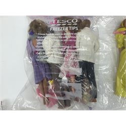 Barbie - 1980s fashion dolls comprising Tropical, Crystal, Barbie & Ken Rock Stars, Barbie & Ken with two babies; Barbie & child in matching yellow dresses, Pink 'n' Pretty and Barbie & Ken with Grandma, Grandpa and twins; all unboxed (17)