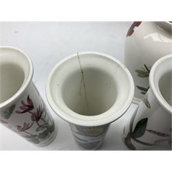 Quantity of Portmeirion The Botanic Garden pattern storage jars of various sizes, planters, vases etc (approx 47)  