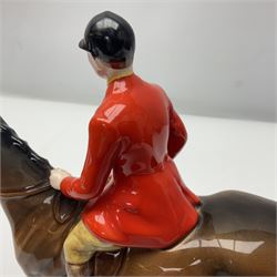 Beswick huntsman upon a bay horse no. 1501, with printed mark beneath, H22cm