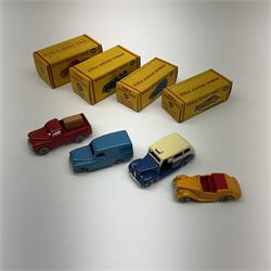 Dublo Dinky - four boxed models comprising 062 Singer Roadster, 063 Commer Van, 065 Morris Pick-up and 067 Austin Taxi (4)
