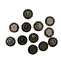 Queen Elizabeth II Gibraltar 2020 'Twelve Labours of Hercules' set of twelve two pound coins, cased with certificates