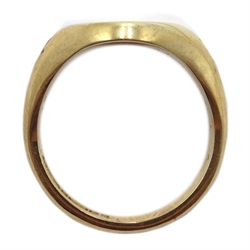  9ct gold signet ring Birmingham 1967 9.56gm  