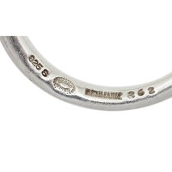 Silver devoted hearts ring by Regitze Overgaard for Georg Jensen, No 262, boxed