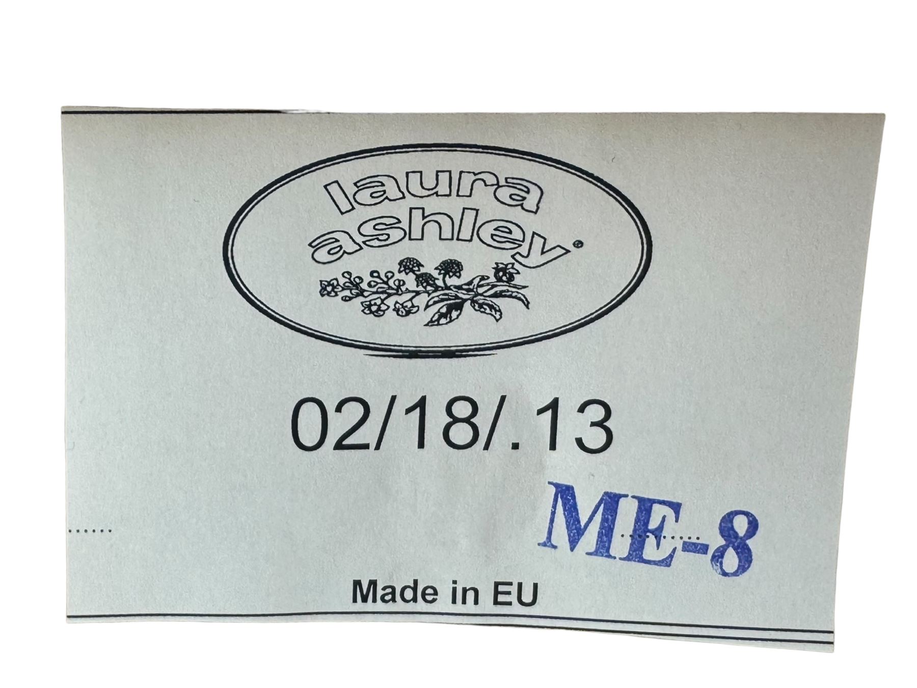 Laura Ashley - contemporary Milton oak console table, rectangular top over two drawers with pewter effect bow handles, on square legs supported by stretcher 