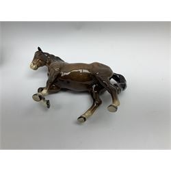 Beswick horse and 'Champions All' Horse Wall Plaques, Arkle and Red Rum