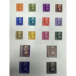 Hong Kong Queen Victoria and later stamps, including 1874-1902 postal fiscal stamps, various King Edward VII issues including one dollars, China overprints etc, housed on pages