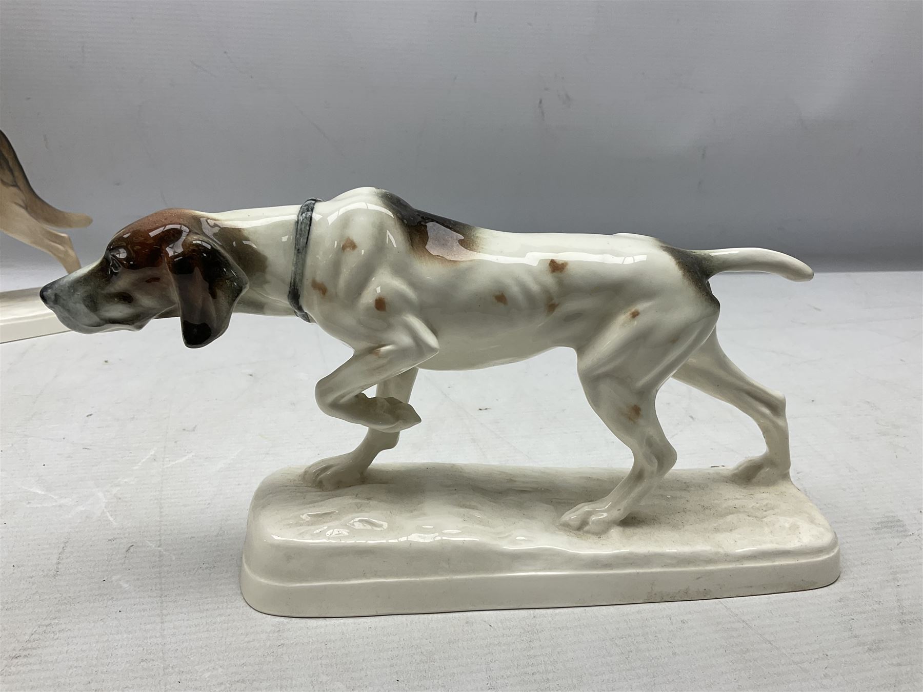 Two Hertwig and Co Katzhutte figures of dogs | Antiques