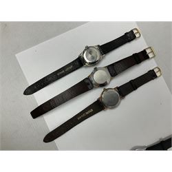 Two automatic wristwatches including Gerrard and Baronet and six manual wind wristwatches including Medana Tissot Seastar-Seven, Roamer, Eterna, Bakobe and Eastend Watch (8)