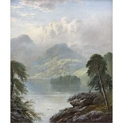 George Blackie Sticks (British 1843-1900): 'Loch Achray', oil on canvas signed and dated 1891, titled verso 44cm x 36cm