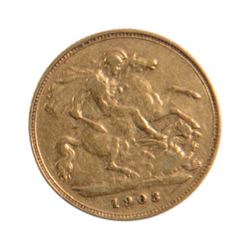 King Edward VII 1903 gold half sovereign coin