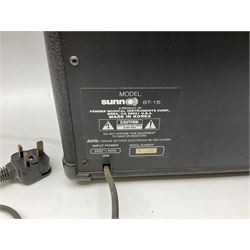 Westfield sunburst Les Paul style six-string electric guitar with ivory coloured trim L101cm; with Sunn ST-15 amplifier, serial no.VK-112435 (2)