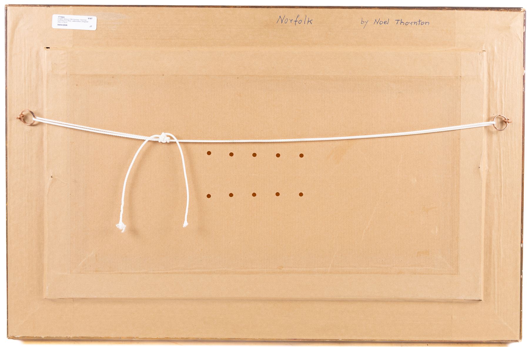 English School (19th Century): Summer Evening on a River, watercolour unsigned 29cm x 52cm