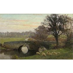 Frederick William Newton Whitehead (British 1853-1938): 'Chesford Bridge', oil on canvas signed titled and dated May 1897, also inscribed on the stretcher 29cm x 45cm