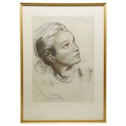 Pietro Annigoni OMRI (Italian 1910-1988): Nude and Portrait Studies, set of eight sanguine and monochrome prints, two numbered editions each signed in pencil or pen max 66cm x 50cm (8)