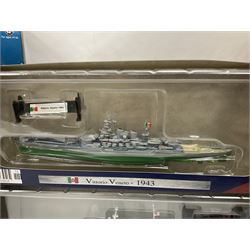 Corgi - five die-cast models of WW2 aircraft; and five models of warships; all boxed (10)