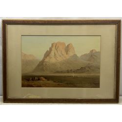 After John Templeton Lucas (British 1836-1880): 'Sinai 1876', print pub. Goupil and Company London, 51.5cm x 78cm 
