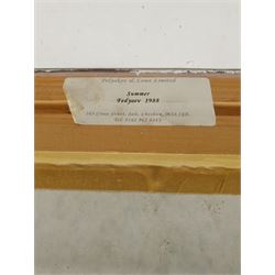 Vladimir Feklyaev (Russian 1947-): Still Life with Watermelon, oil on board signed in Cyrillic and dated 1988 verso 55cm x 55cm