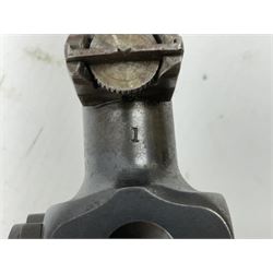 BSA .177 air rifle with top loading under lever action, walnut stock carved with chequered BSA logo to grip, serial no.A1203 L102cm