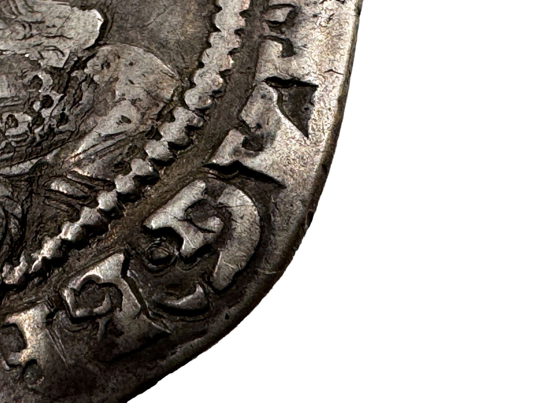 James I Irish 17th century silver one shilling coin