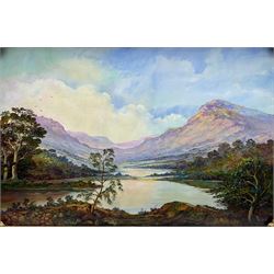 Bruce Kendall (British Contemporary): 'Loch Cluanie' North West Highlands, oil on canvas board signed 49cm x 75cm