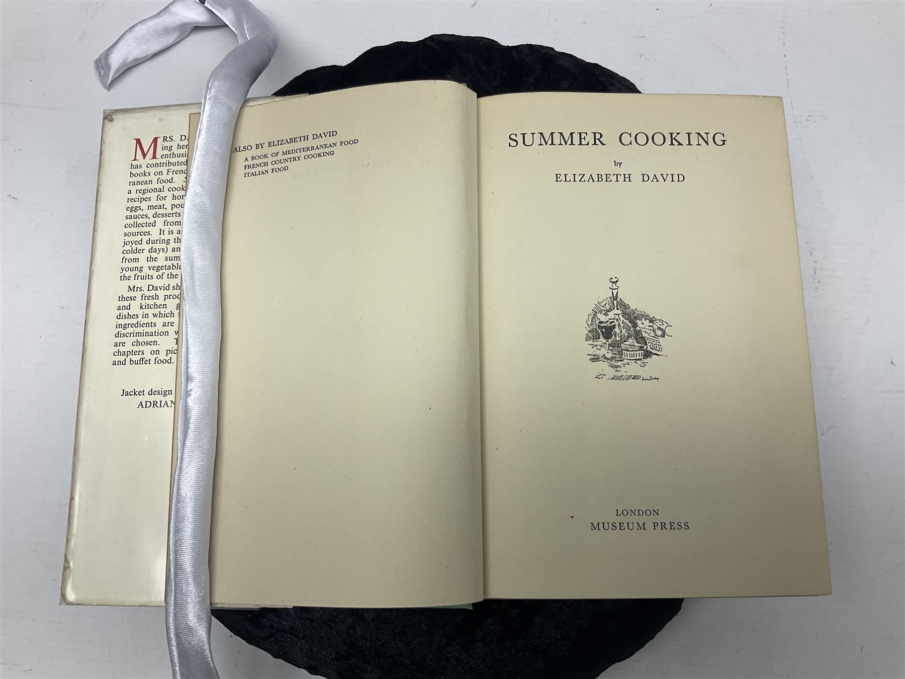 Elizabeth David; Summer Cooking, Museum Press, London, first edition, with original dust cover 