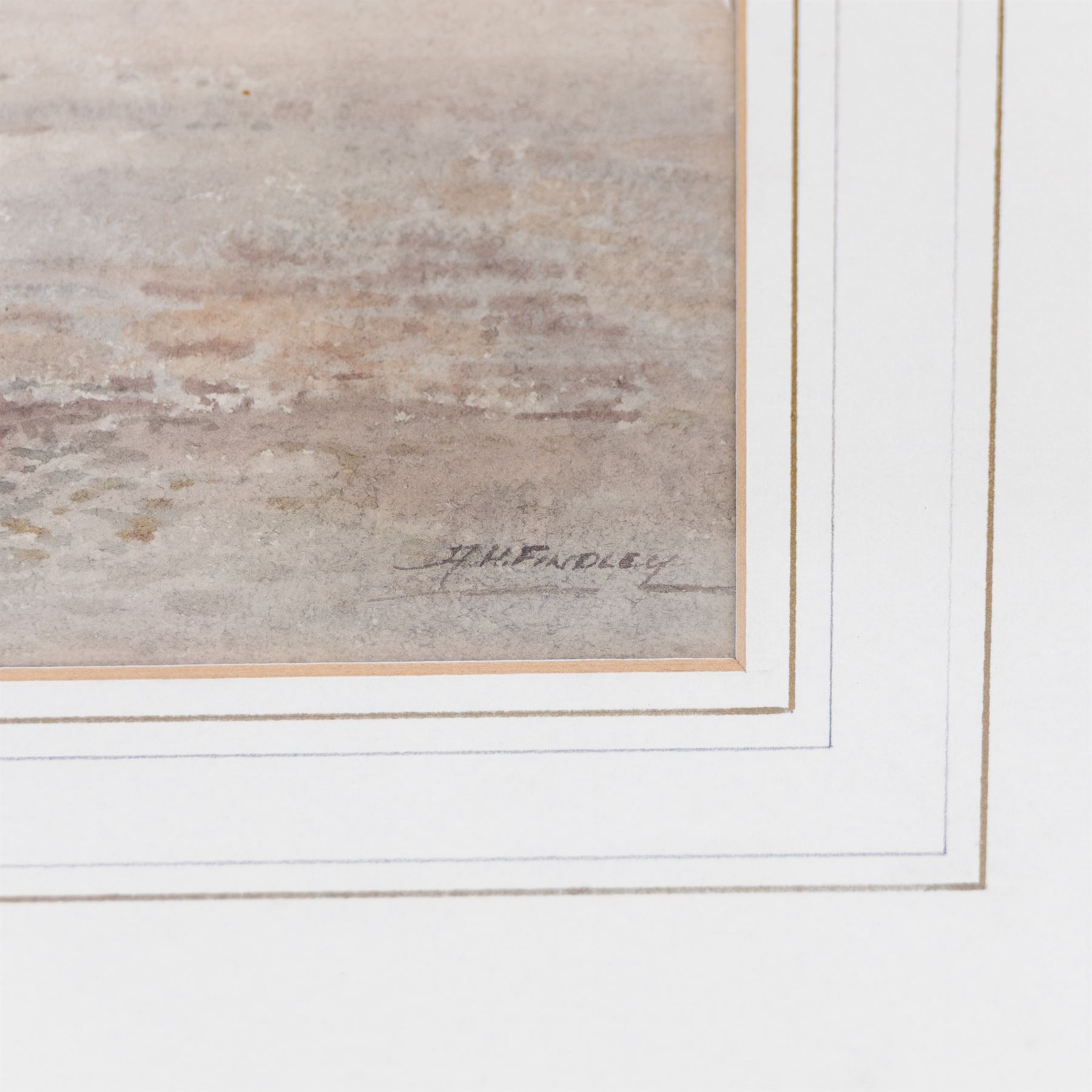 Albert Henry Findlay (British 1880-1975): 'Bootham Bar - York', watercolour signed and titled, 37cm x 27cm; together with a circular oil depicting Wollaton Hall, D21cm (2)