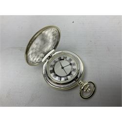Twenty-three Glory of Steam Atlas Editions silver plated pocket watches, to include The Scottish Horse, Merchant Navy Class, etc, with wood display case, all boxed, twenty one with certificates