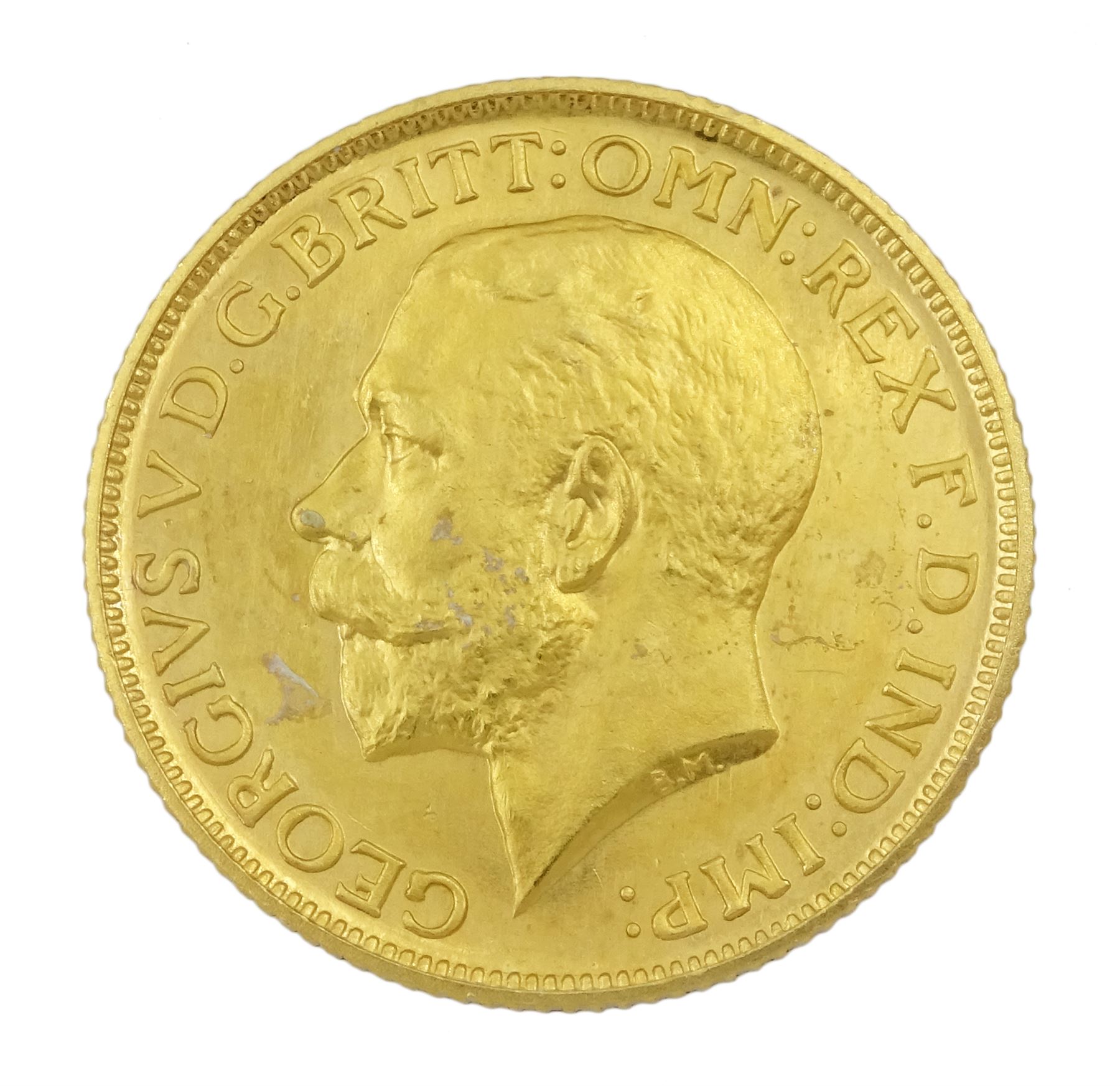 King George V 1911 gold full sovereign coin