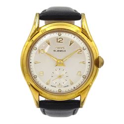 Oris gentleman's gold-plated and stainle