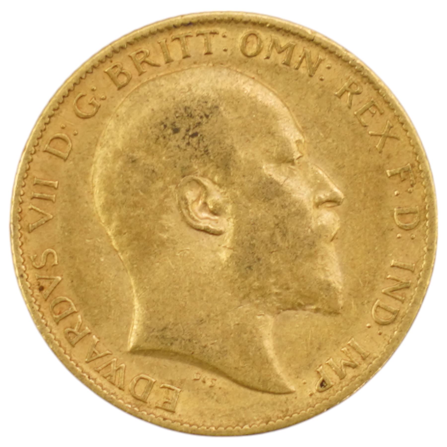 King Edward VII 1906 gold half sovereign coin