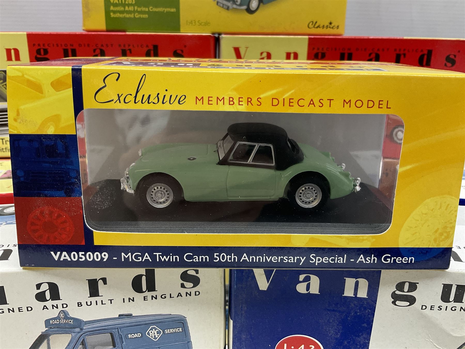 Twenty Lledo Vanguards die-cast models, mostly 1:43 scale including four 1950's - 1960's Classic Commercial Vehicles, seven Limited Editon, three Special Limited Editon, three Exclusive Members Diecast Models and three others (20)