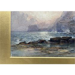 Mary Weatherill (British 1834-1913): Sailing Vessel Run Aground near Saltwick Nab Whitby, watercolour signed 24cm x 35cm 
Provenance: private collection, gifted to the vendor's mother c.1945