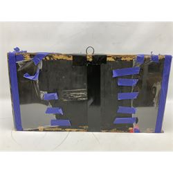 Taxidermy: Grayling (Thymallus thymallus), preserved by John Cooper & Sons, 28 Radnor Street, St Luke's, London, skin mount set above a pebbled river bed with reeds and grasses, set against blue painted back drop, with inscription 'Grayling caught by Rev R.S. Ricketts at Kirkham Bridge Sept 14th 1895, artificial fly - single hair' L57cm H29cm 