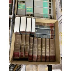 Large collection of law books, to include Halsbury’s Statutes, Atkin’s Court Forms, Current Law Year Books etc, in seventeen boxes