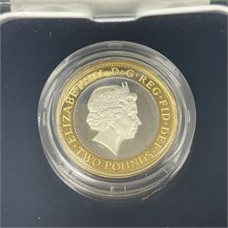 The Royal Mint United Kingdom 2007 'Abolition of the Slave Trade' silver proof piedfort two pound coin, cased with certificate