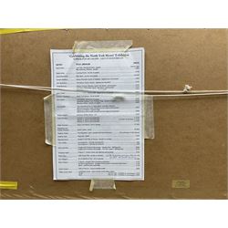 Peter Michael Hicks (Yorkshire 1937-): 'Little Fryup Dale', acrylic signed with initials and dated '97, exhib. Scarborough Art Gallery 'Celebrating the North York Moors', 2001, label verso 18cm x 63cm 