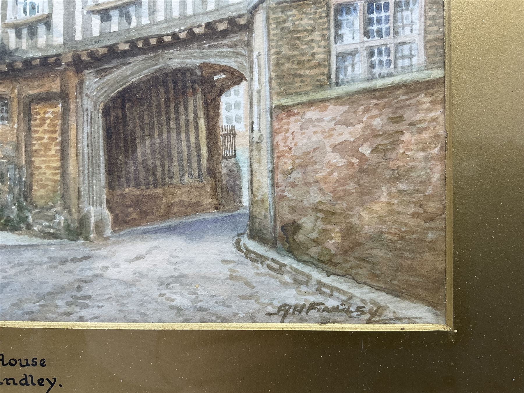 Albert H Findley (British 1880-1975): 'Castle House' and 'Leicester Abbey', two watercolours signed, titled on mount 18cm x 27cm (2)