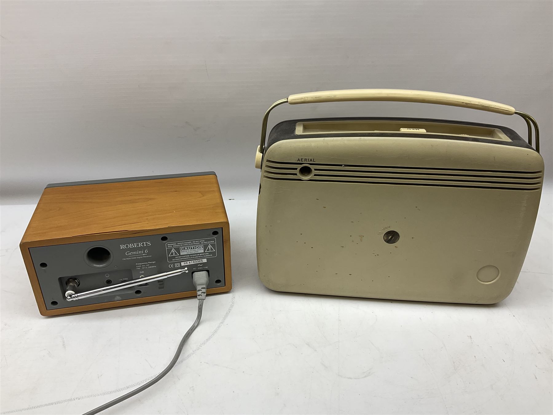 Pair of Rayswi of Harrogate carved oak candlesticks with brass mounts, in the form of an imp, together with a cased pair of Photopia binoculars, mother of pearl opera glasses, Bush radio, oak inkstand etc
