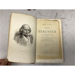 Kinglake, A.W: 'The Invasion of the Crimea', five vols, numerous maps and plans, Forster's John: The life of Dickens, in three volumes and Chansons De Beranger (in French)