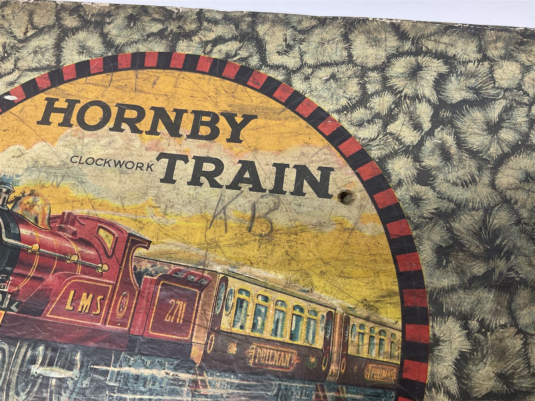 Hornby ‘0’ gauge - No. 0 Goods Set box containing clockwork LNER 0-4-0 locomotive with matching tender no.2710 in black and gold, originally from the No. 1 Goods Set; with NE open wagon, quantity of track, track clips, buffer and key 