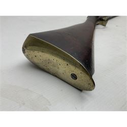 Early 19th century 20-bore flintlock converted to percussion fowling piece by Fisher, the 96.5cm(38