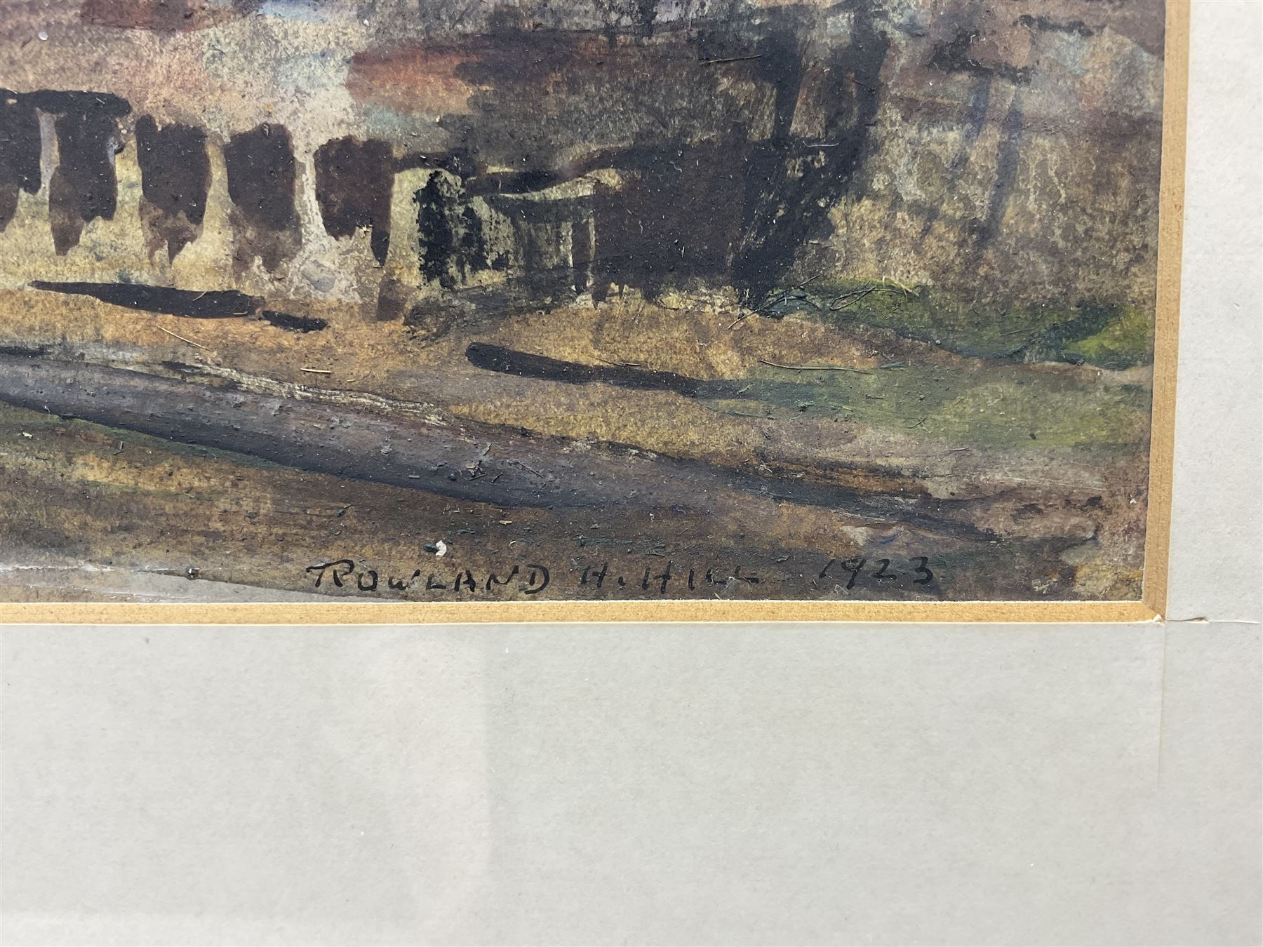 Rowland Henry Hill (Staithes Group 1873-1952): Sheffield Industrial Landscape, watercolour signed and dated 1923, 25cm x 36cm