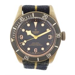 Tudor Heritage Black Bay Bronze gentleman's automatic chronometer wristwatch, Ref. 79250BA...