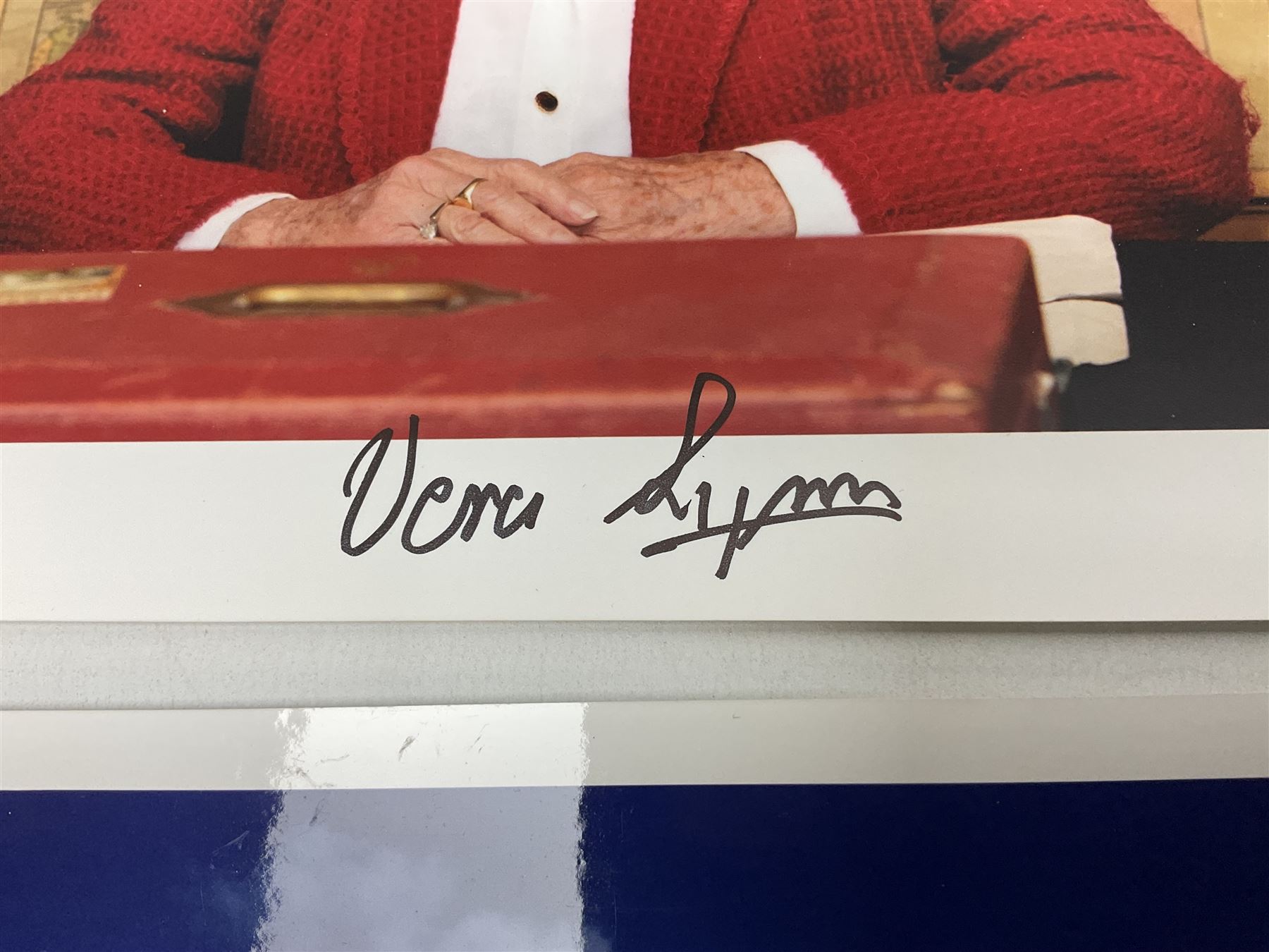 Dame Vera Lynn - collection of six signatures comprising TLS, album page and four colour photographs (including White Cliffs of Dover); signed photograph of John Mills; and signed photographs of film stars each with CoA including Bob Hope, Charlton Heston, Gene Autry, Sound of Music Julie Andrews and Christopher Plummer and Joanna Lumley
