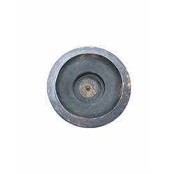 Early 20th century Bretby Art Nouveau Jardinière and stand, with applied cabochon detail, each with impressed mark beneath, jardinière H22.5cm D28cm, overall including stand H94.5cm