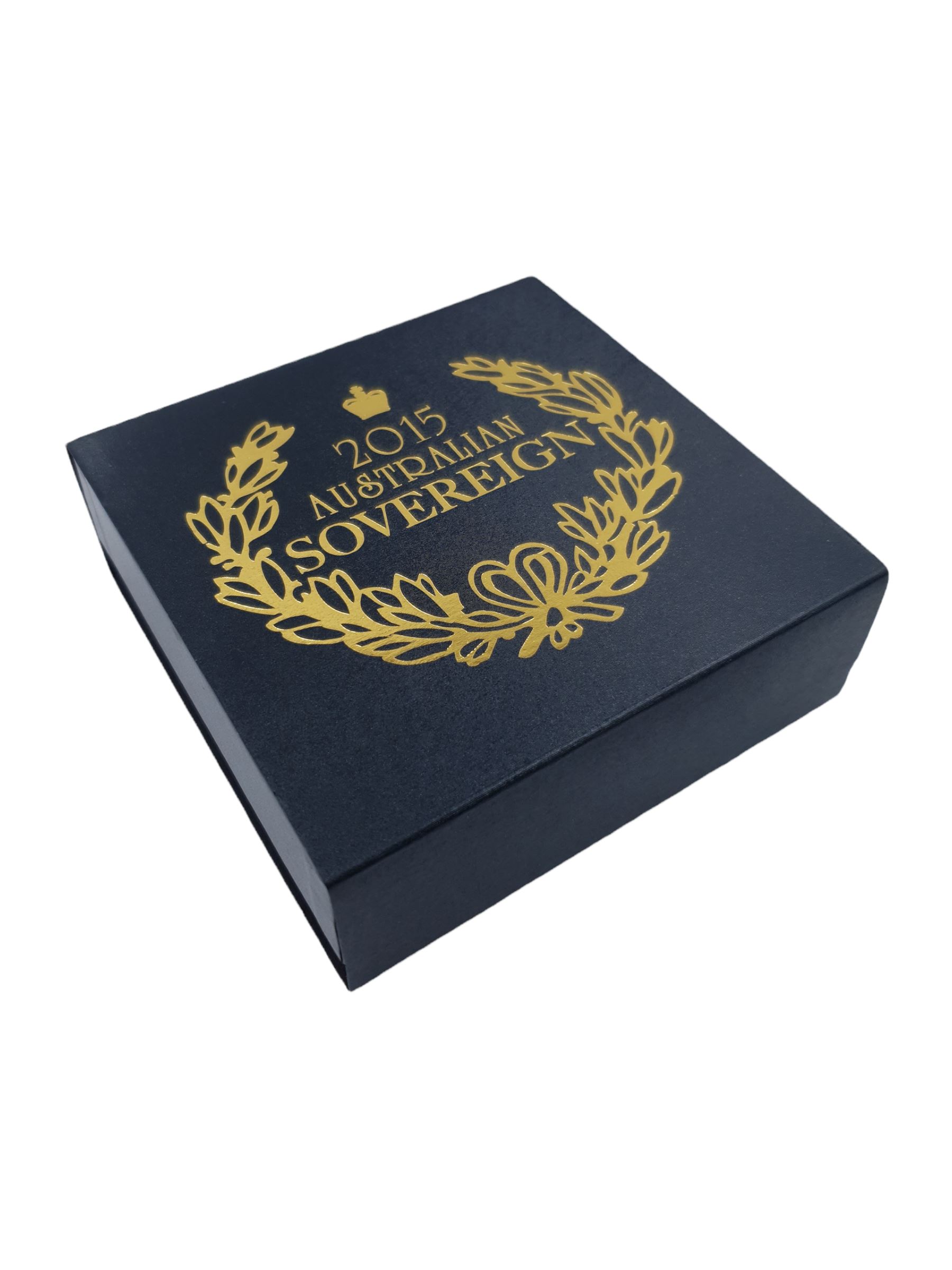 Queen Elizabeth II Australia 2015 gold proof full sovereign (25 dollars) coin, Perth mint, cased with certificate