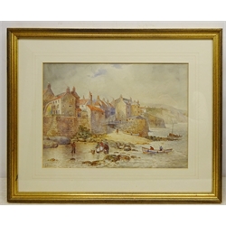  A Major (British 19th/20th century): Robin Hoods Bay, watercolour signed 25cm x 35cm  