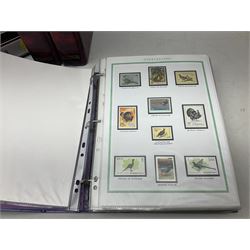 Stamps and first day covers, including Isle of Man, Guernsey, Jersey, Great Britain etc, housed in nine folders and loose, in one box